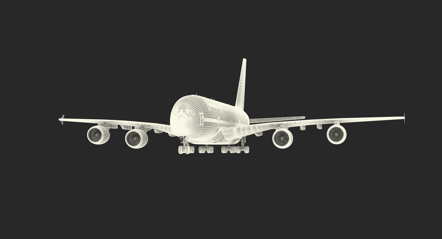 Airbus A380 1000 Air France 3D